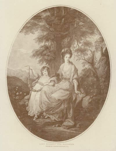 Lady Rushout and Daughter by Angelica Kauffmann